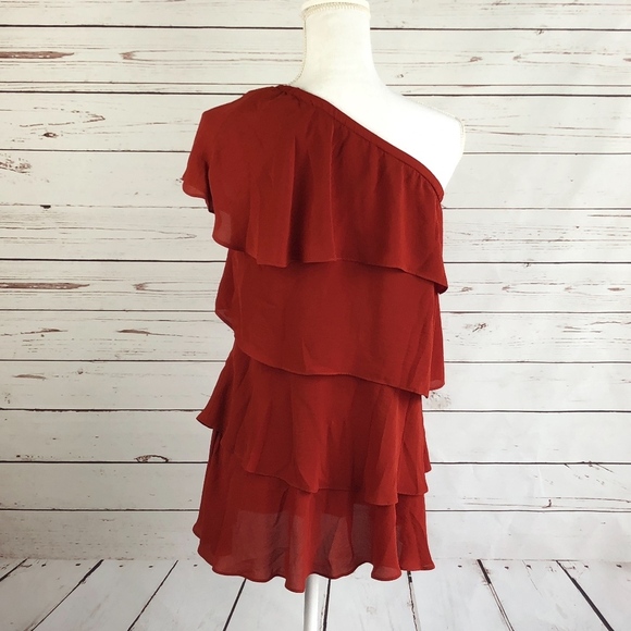 Alice + UO one shoulder ruffle dress XS - Picture 4 of 7